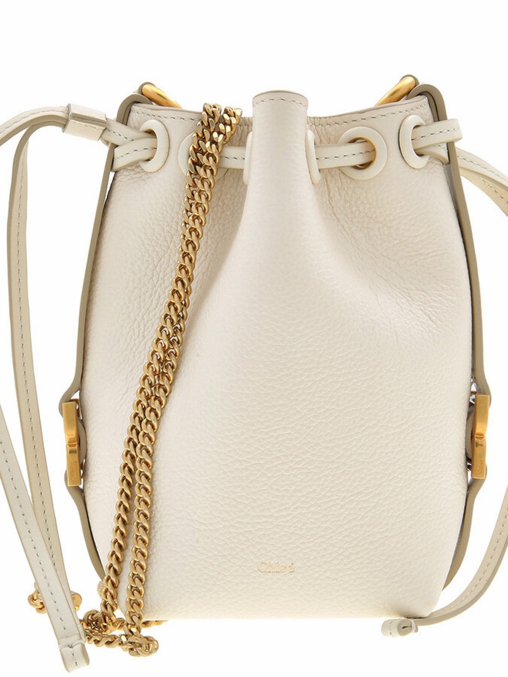 Chloé Marcie Grained Leather Micro Bucket Bag NWT